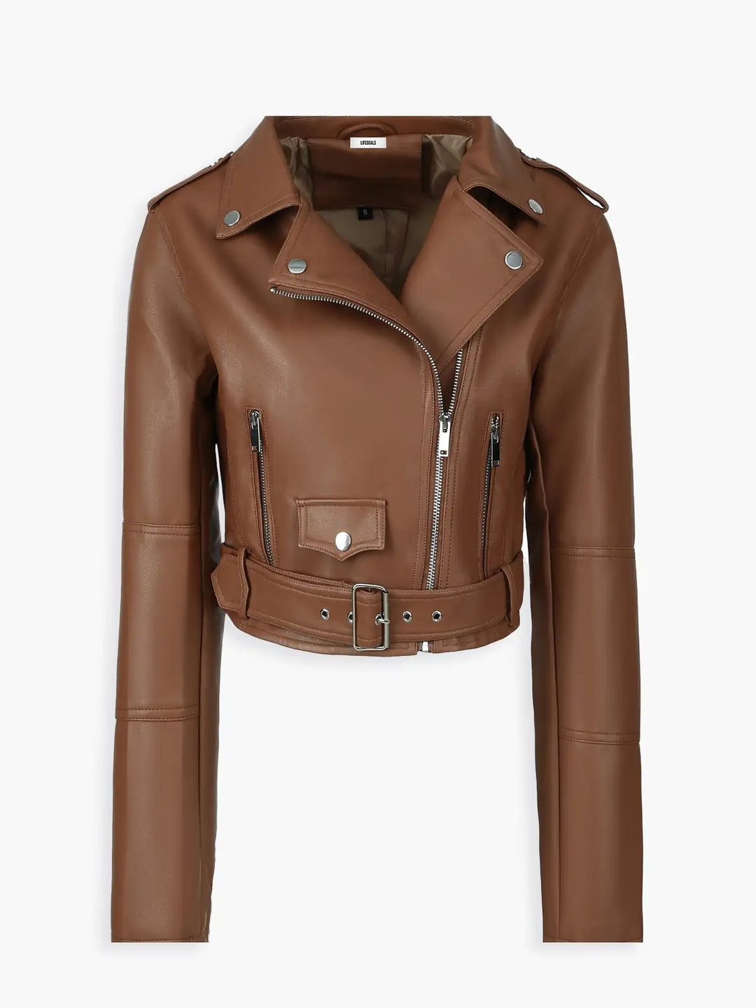 Lune London | Faux leather biker jacket