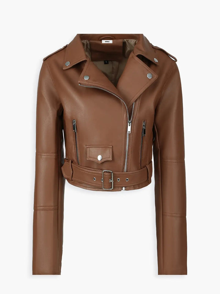 Lune London | Faux leather biker jacket