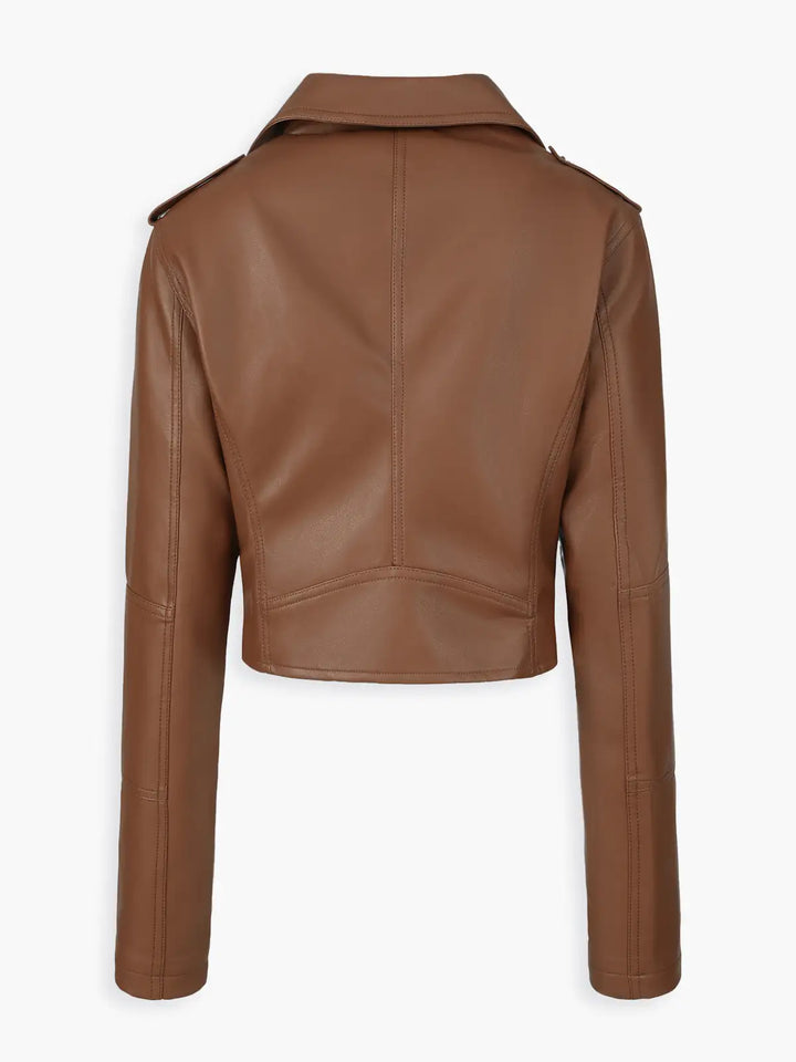 Lune London | Faux leather biker jacket