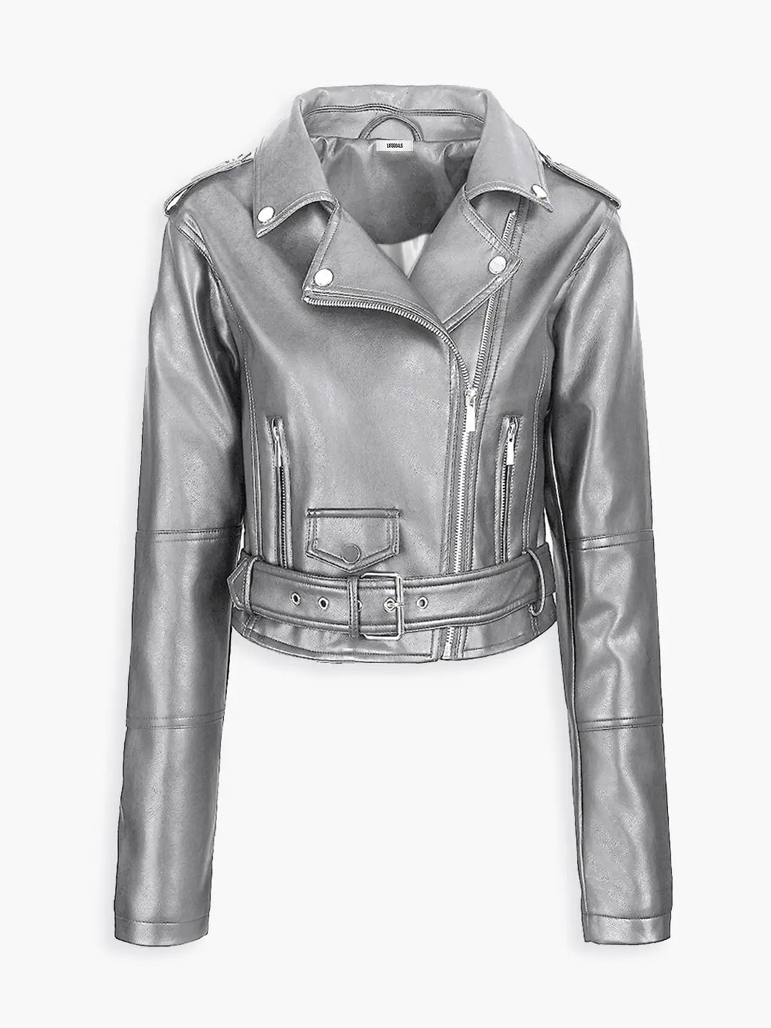 Lune London | Faux leather biker jacket