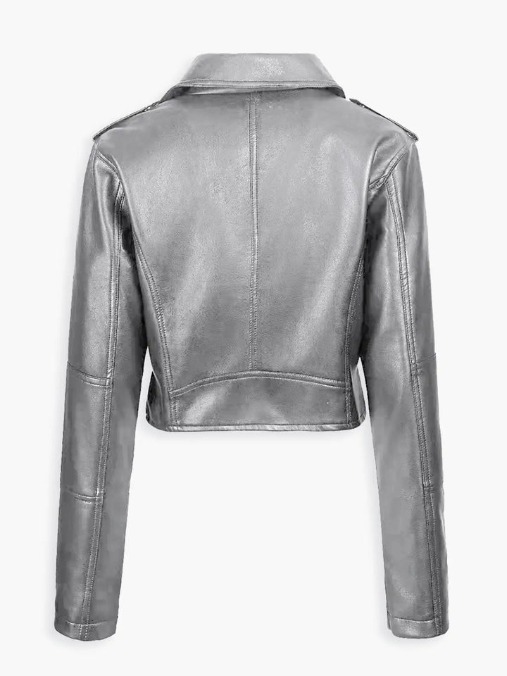 Lune London | Faux leather biker jacket