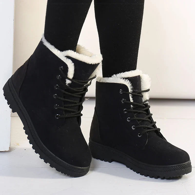 Lune London | Winter Boots - Warm Ankle Boots with Soft Lining, Low Heel and Comfortable Design