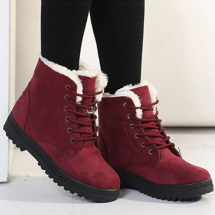 Lune London | Winter Boots - Warm Ankle Boots with Soft Lining, Low Heel and Comfortable Design