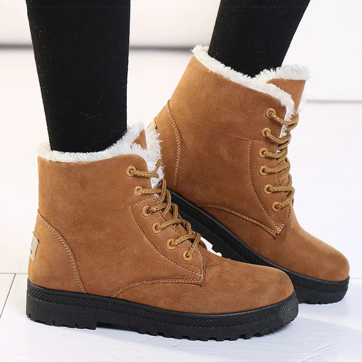 Lune London | Winter Boots - Warm Ankle Boots with Soft Lining, Low Heel and Comfortable Design