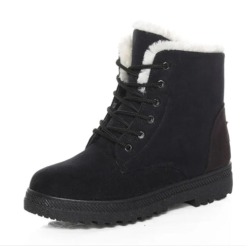 Lune London | Winter Boots - Warm Ankle Boots with Soft Lining, Low Heel and Comfortable Design