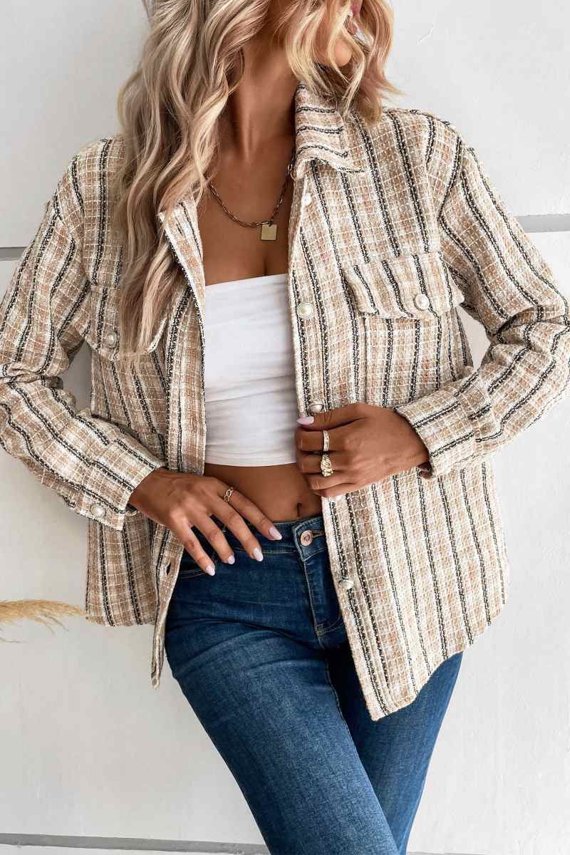 Lune London | Harvest Plaid Shacket - Beige