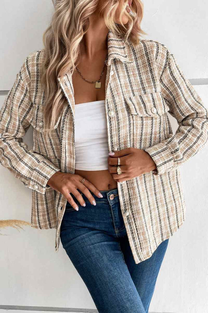 Lune London | Harvest Plaid Shacket - Beige