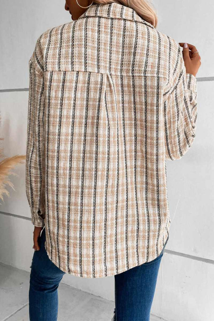 Lune London | Harvest Plaid Shacket - Beige