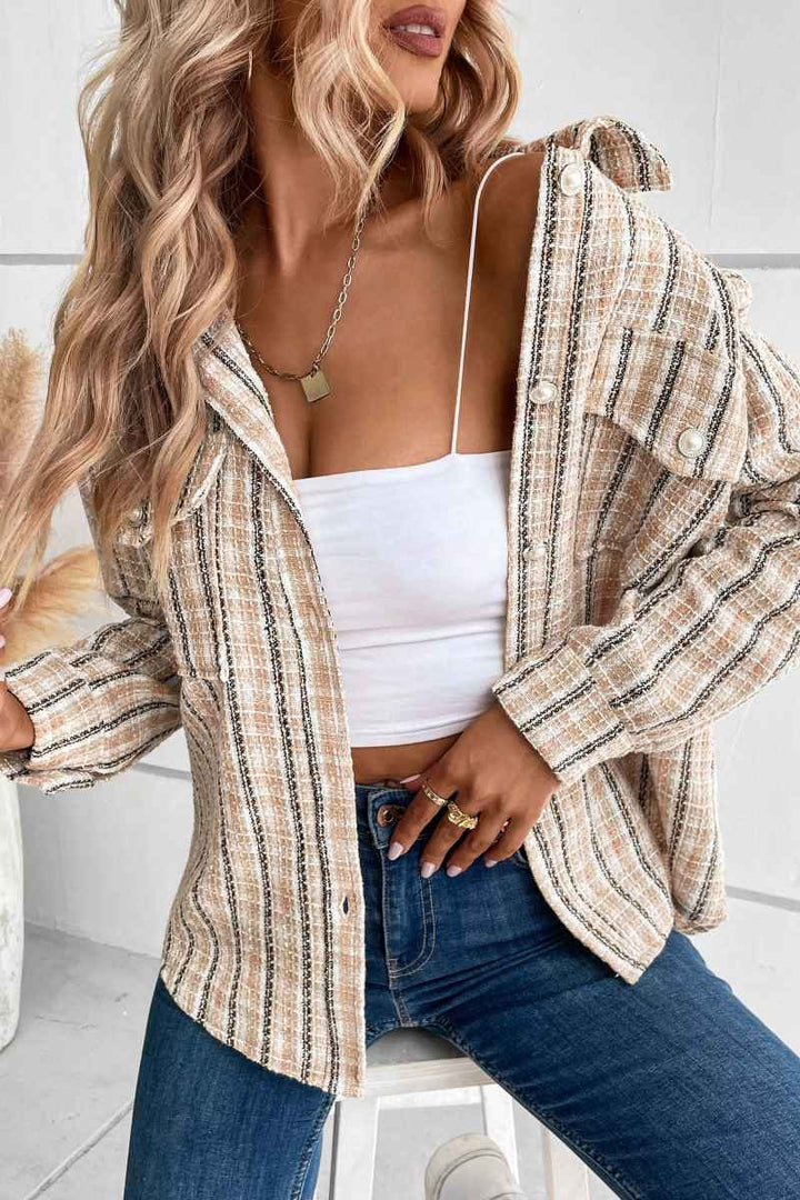 Lune London | Harvest Plaid Shacket - Beige
