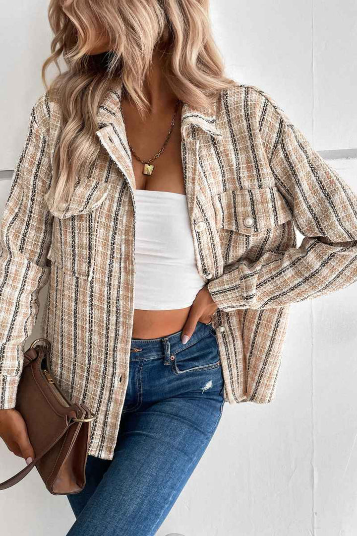 Lune London | Harvest Plaid Shacket - Beige