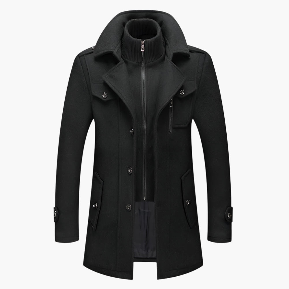 Chic und Stil | Elegant two-piece winter coat - Elegant office and leisure jacket