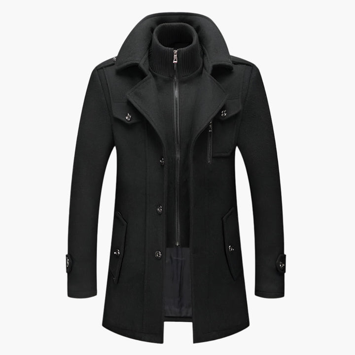 Chic und Stil | Elegant two-piece winter coat - Elegant office and leisure jacket