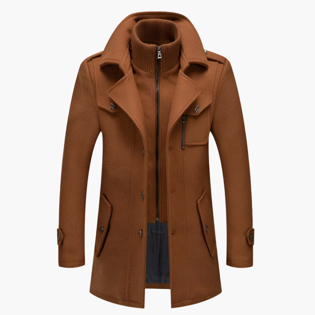 Chic und Stil | Elegant two-piece winter coat - Elegant office and leisure jacket