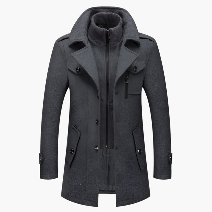 Chic und Stil | Elegant two-piece winter coat - Elegant office and leisure jacket