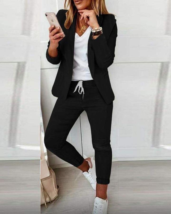 Lune London | Blazer Femme - Moderne - Confortable et polyvalent - Parfait pour le travail et pour sortir le soir