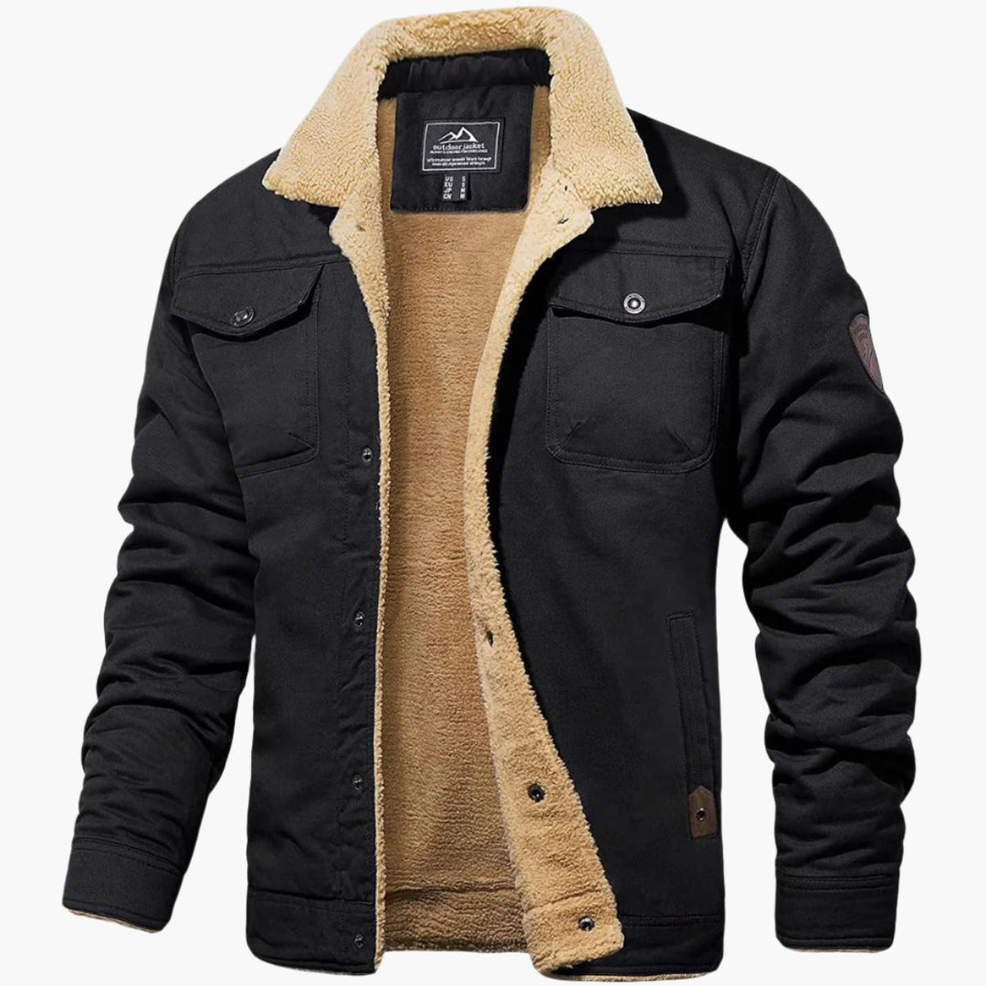 Lune London | Vintage Style Winter Bomber Jacket - Warm Lined for Leisure and Everyday
