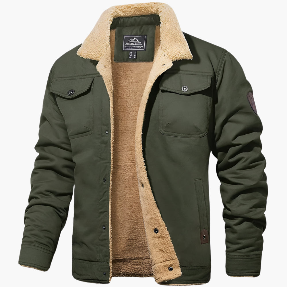 Lune London | Vintage Style Winter Bomber Jacket - Warm Lined for Leisure and Everyday