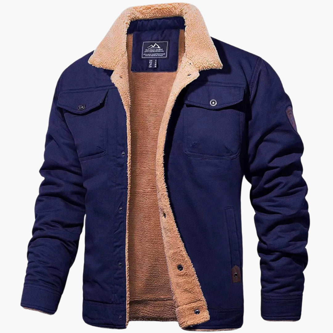 Lune London | Vintage Style Winter Bomber Jacket - Warm Lined for Leisure and Everyday
