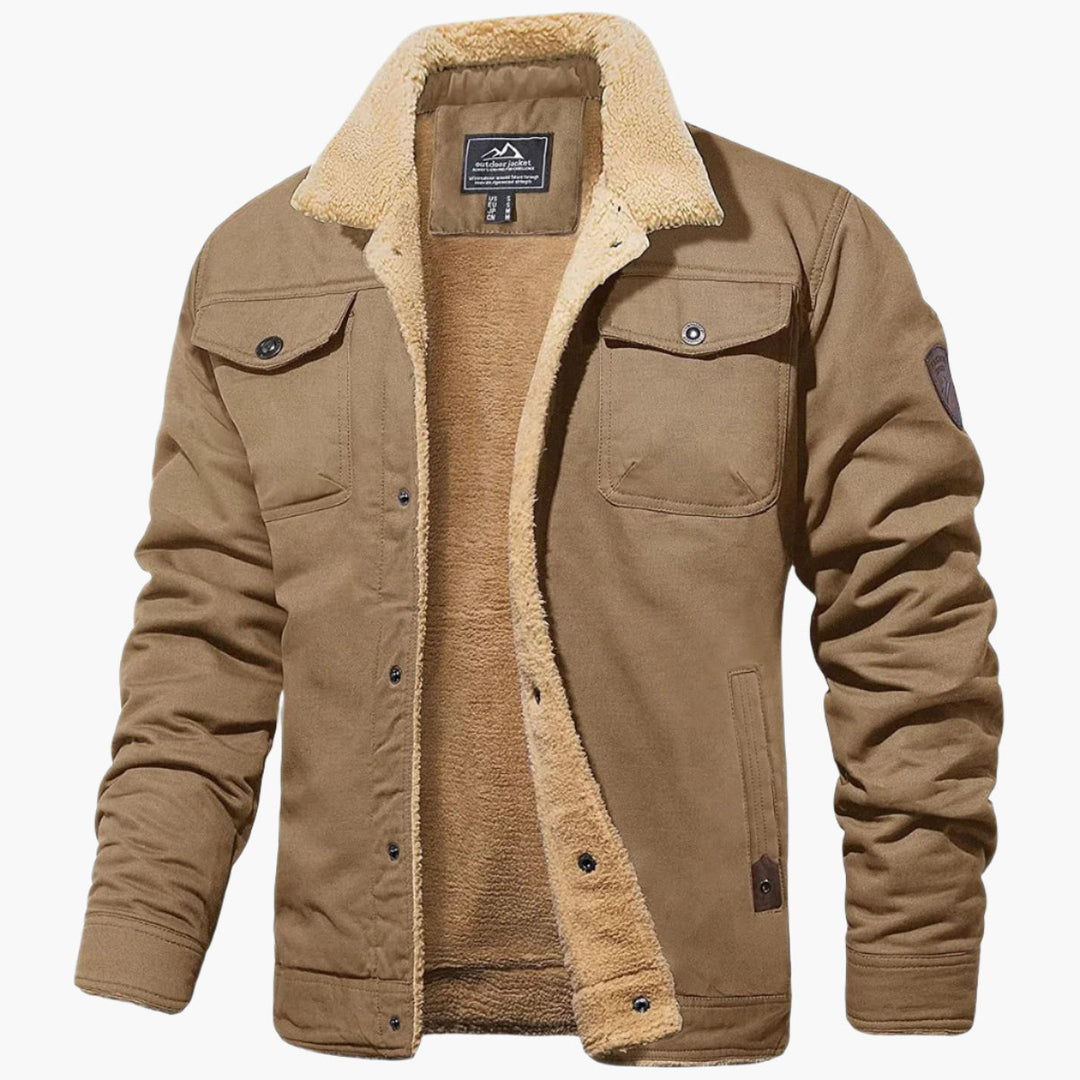 Lune London | Vintage Style Winter Bomber Jacket - Warm Lined for Leisure and Everyday