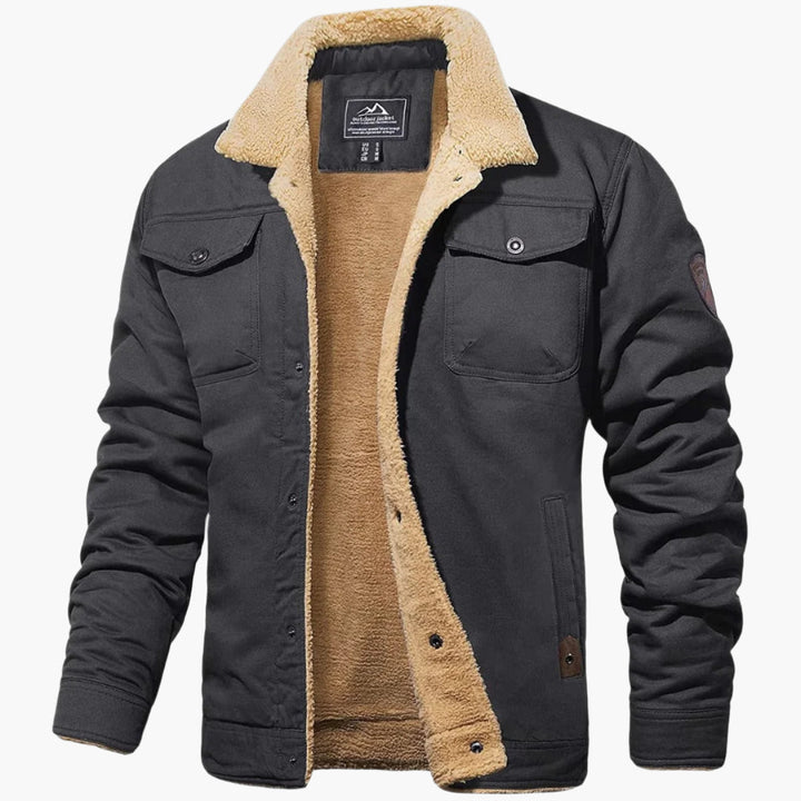 Lune London | Vintage Style Winter Bomber Jacket - Warm Lined for Leisure and Everyday