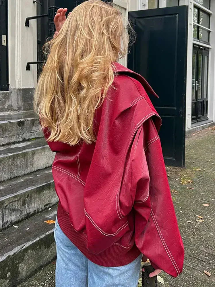 Lune London | Women's jacket in wine red