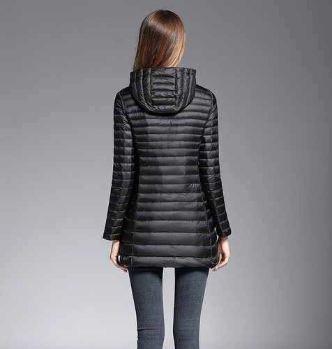 Lune London | Long Down Jacket with Hood Practical Lightness