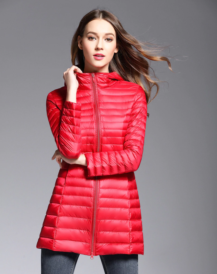 Lune London | Long Down Jacket with Hood Practical Lightness