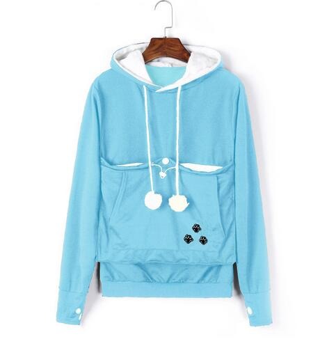 Lune London | Practical Women's Hooded Sweatshirt with Pouch Pocket for Pets