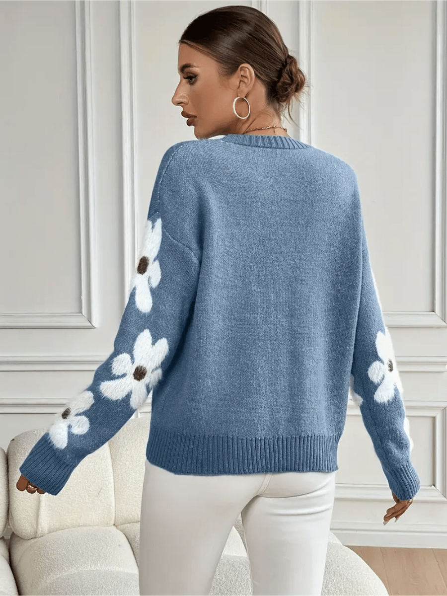 Lune London | Comfort sweatshirt with floral pattern