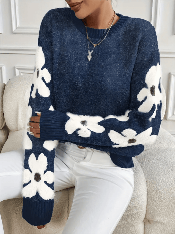 Lune London | Comfort sweatshirt with floral pattern