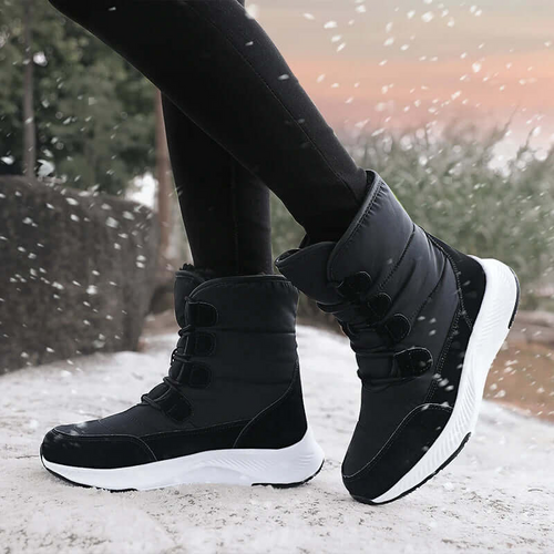 Lune London | Bottes de combat - Imperméable mi-mollet avec velcro