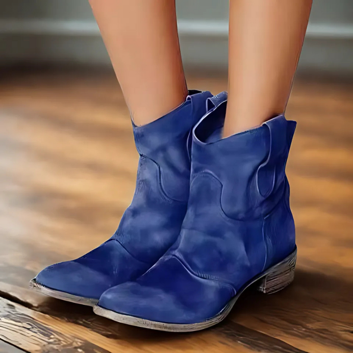 Lune London | Bottines - Look vieilli avec petit talon