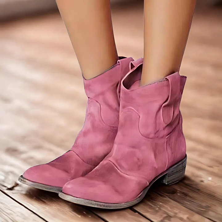 Lune London | Bottines - Look vieilli avec petit talon