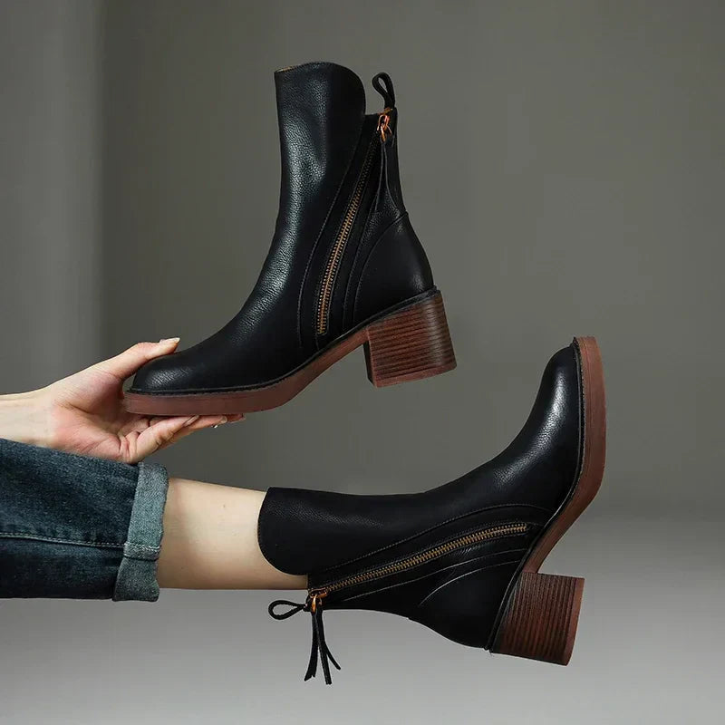Lune London | Bottines à talon bloc - Chaussures tendance