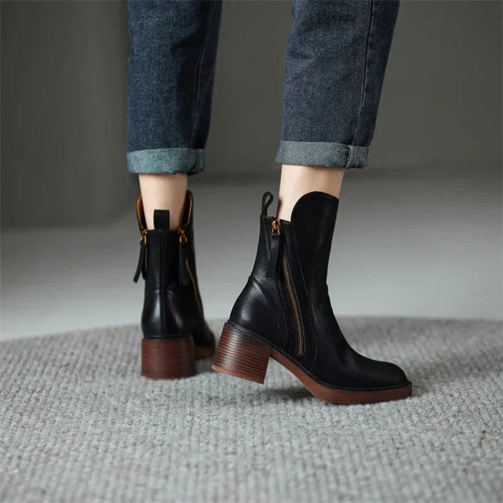 Lune London | Bottines à talon bloc - Chaussures tendance