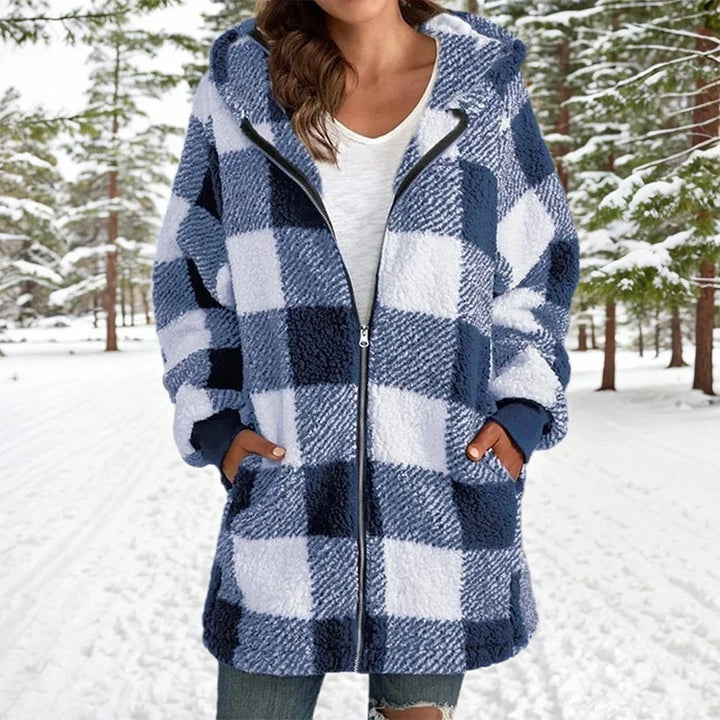 Lune London | Winter patchwork coat - Longer | | Hooded coat