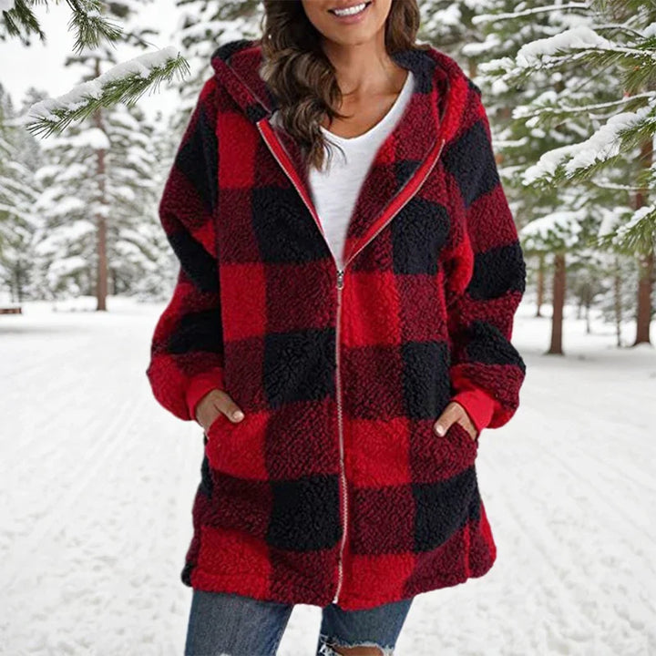 Lune London | Winter patchwork coat - Longer | | Hooded coat