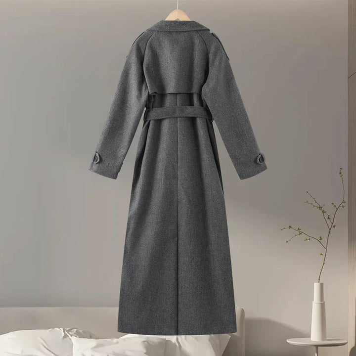 Lune London | Women's coat - Elegant and comfortable coat with belt and double row of buttons for cold days