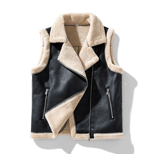 Lune London | Sleeveless Vest with Fur for Women