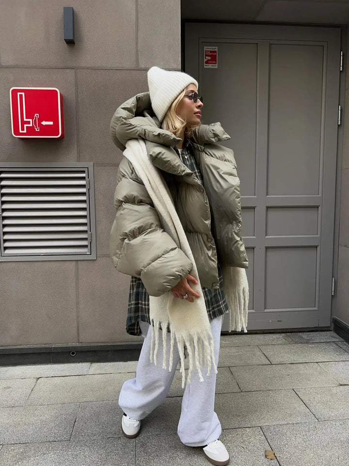 Lune London | Parka - Longue veste d'hiver pour femmes avec manches longues