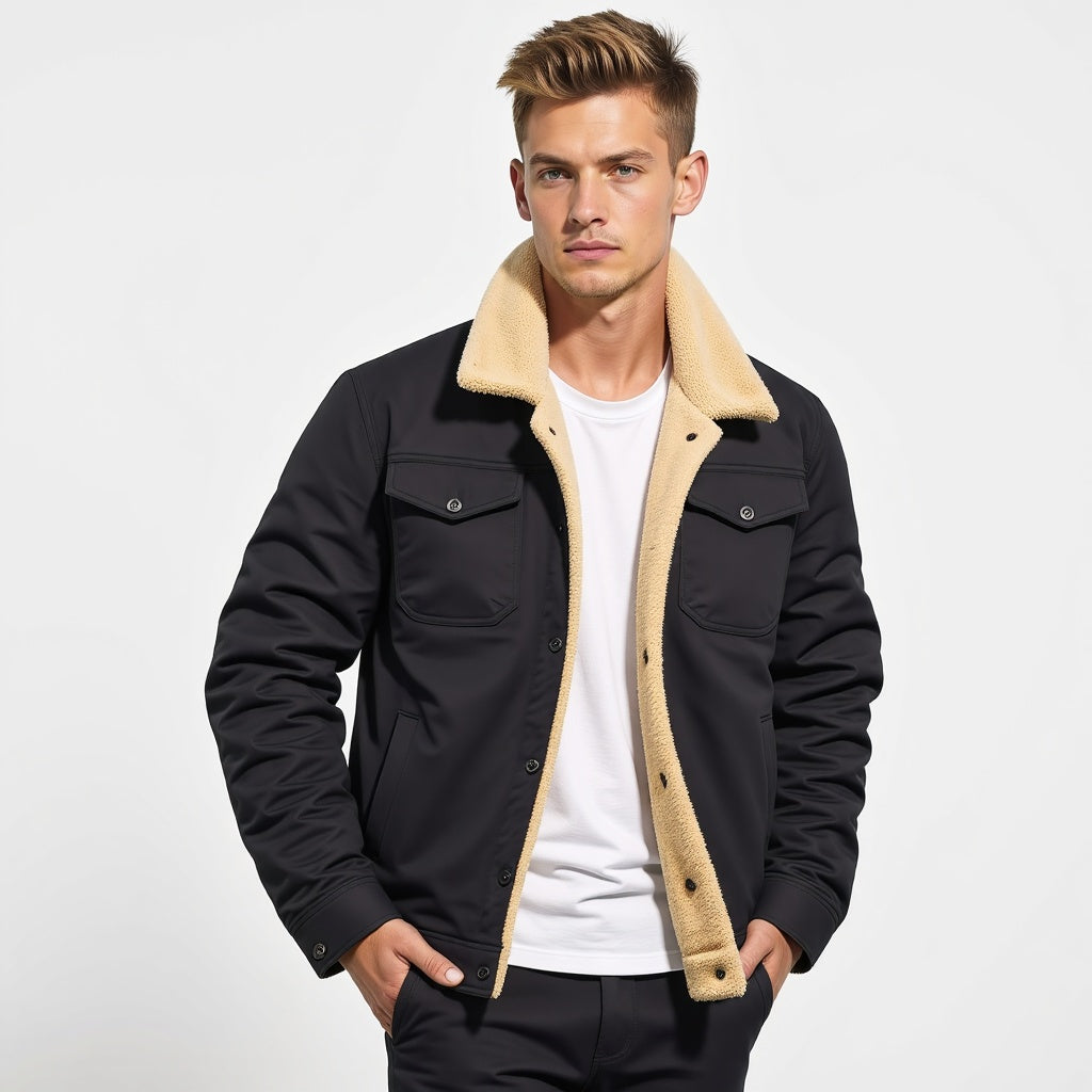 Lune London | Vintage Style Winter Bomber Jacket - Warm Lined for Leisure and Everyday