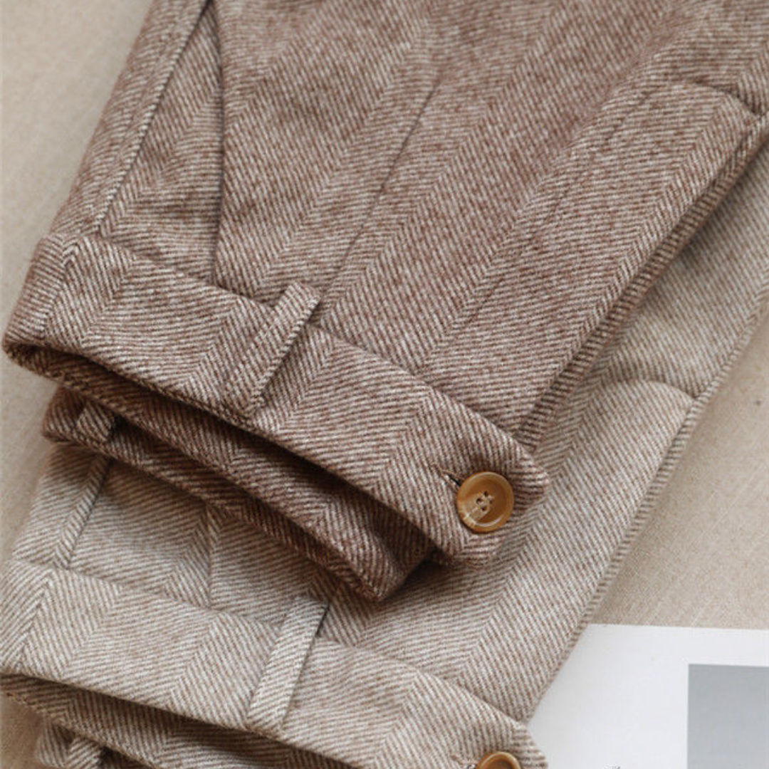 Lune London | Women's trousers with houndstooth pattern for versatile clothing in all seasons