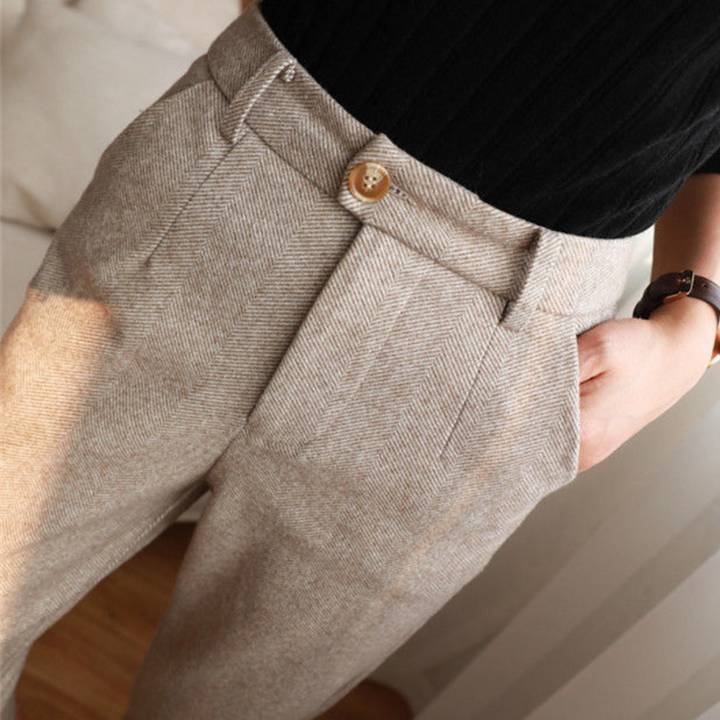 Lune London | Women's Pants with Herringbone Pattern for Versatile Clothing In All Seasons