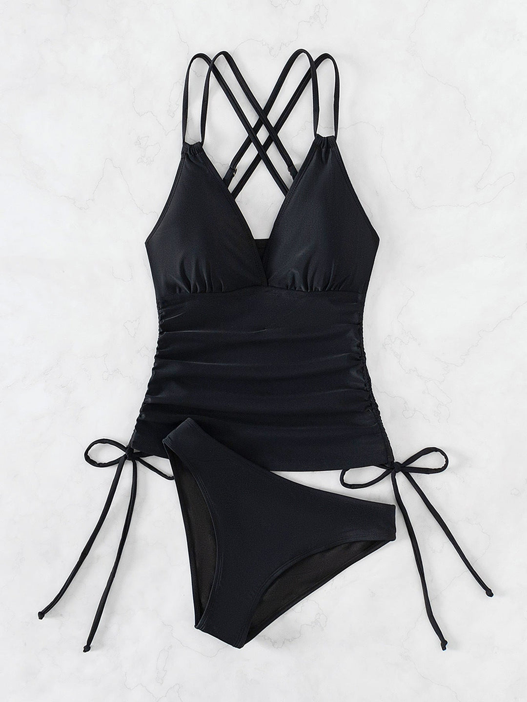 Lune London | Tankini swimsuit with crossed straps