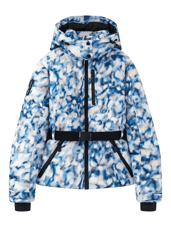 Lune London | Down jacket for women - With hood, belt - Winter