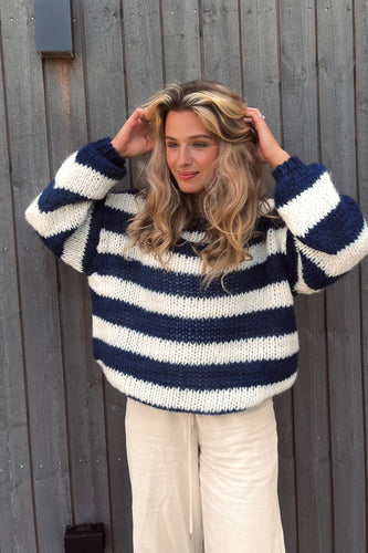 Lune London | Striped Knit Sweater Soft and Comfortable Perfect for Everyday