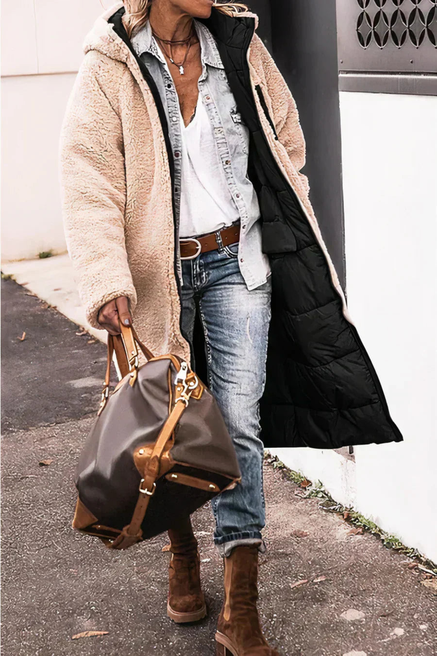 Chic Und Stil | Elegant Reversible Warm Parka