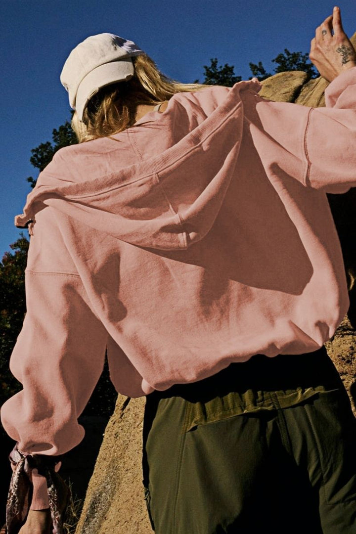 Lune London | With Pockets Hoodie Light Jacket - Crepe