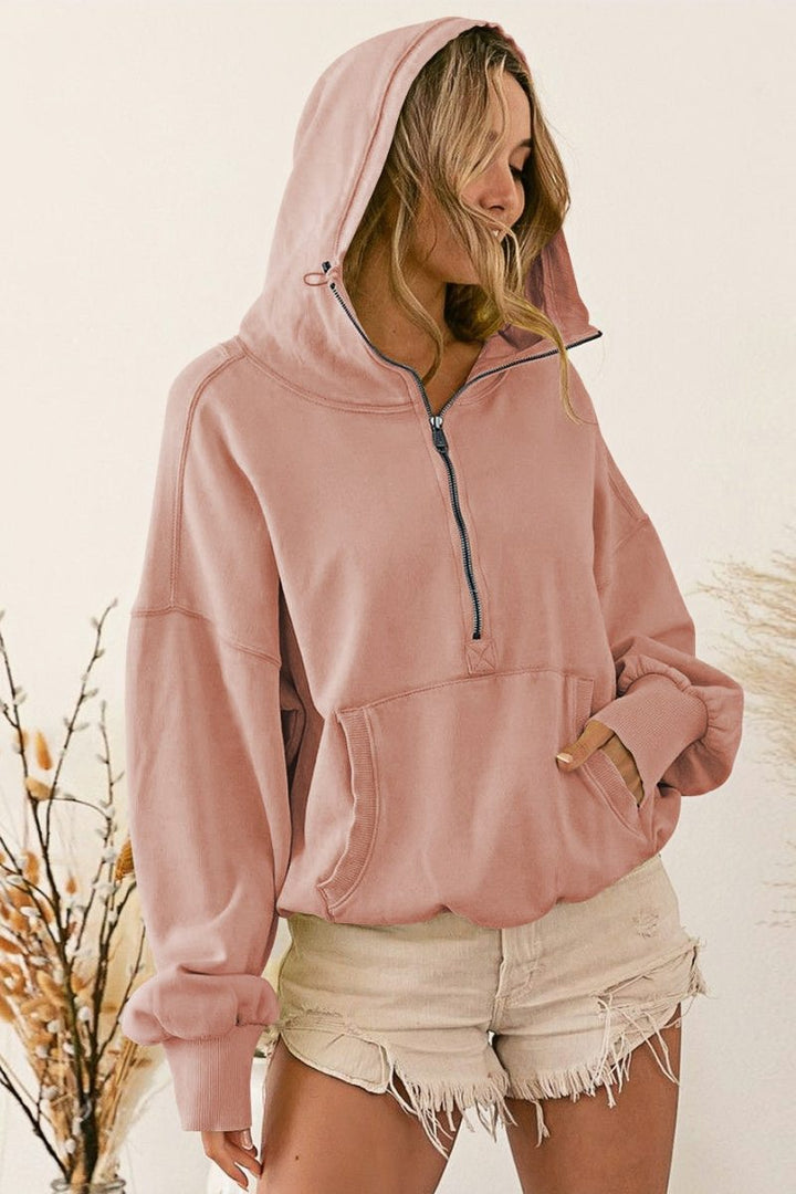 Lune London | With Pockets Hoodie Light Jacket - Crepe