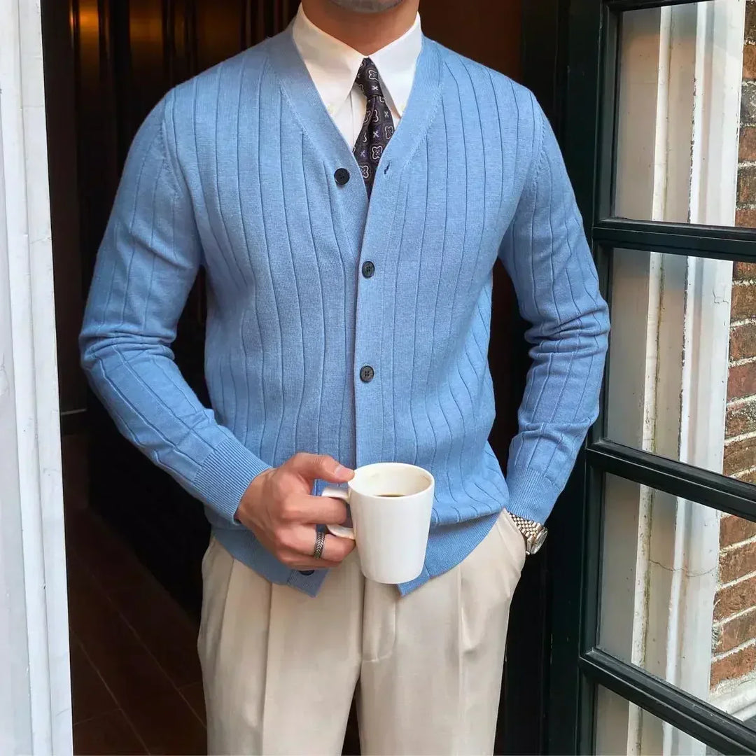Lune London | V-neck men's cardigan for men